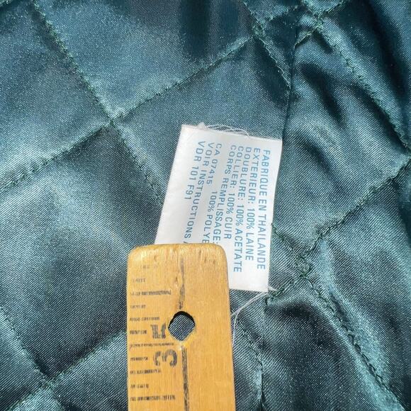 Vintage Nautica Wool Blazer Sport Coat Mens XL  Brown Herringbone Elbow Patch - Picture 12 of 13